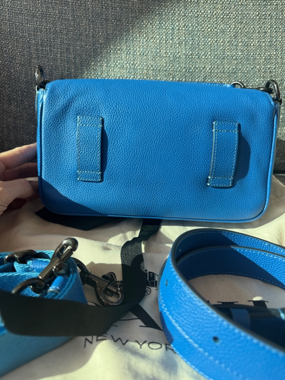 Coach Blue Soft Tabby Multi Way Crossbody - Picture 2 of 11